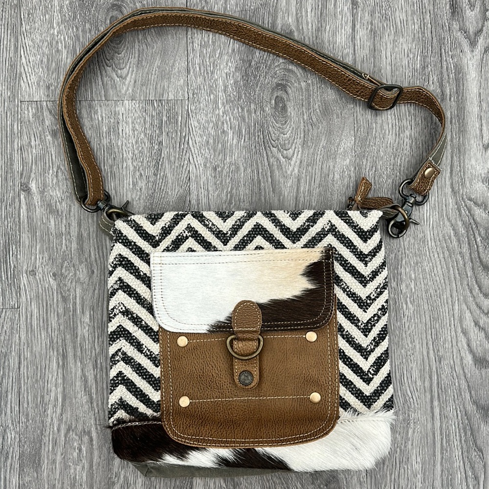 Myra Approach Crossbody Bag Upcycle Small Shoulder Carry Western Patchwork Purse